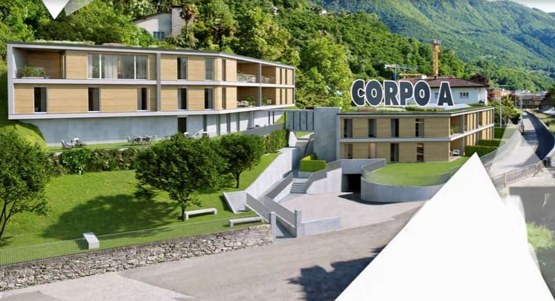 Elegante appartamento 3,5 locali nuovo nel verde (13)
