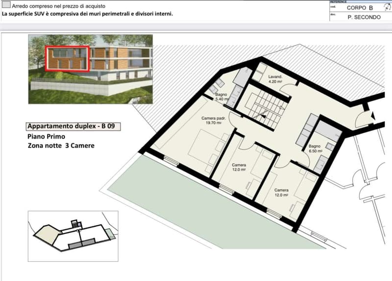 Meraviglioso attico duplex 4,5 locali con giardino (12)