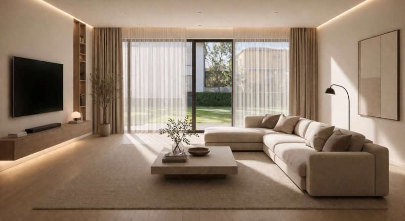 Elegante villetta nuova con giardino in zona residenziale immersa nel (8)