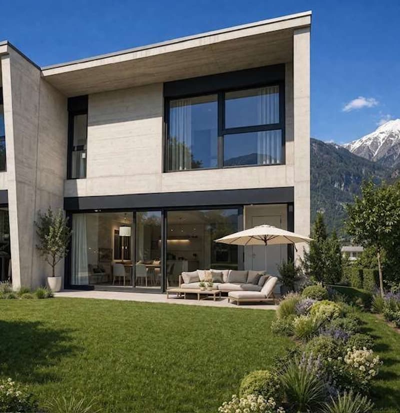 Elegante villetta nuova con giardino in zona residenziale immersa nel (1)