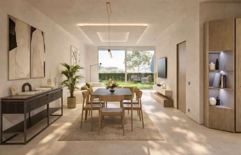 Nuova villetta con giardino privato in costruzione (2)