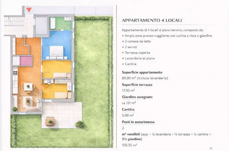 Elegante appartamento con ampio giardino privato (3)