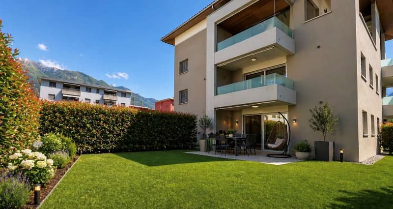 Appartamento con giardino privato comfort e posizione strategica (4)