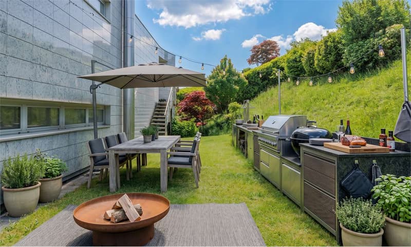 Villa a Lugano con vista panoramica sul lago e sulle montagne. (12)
