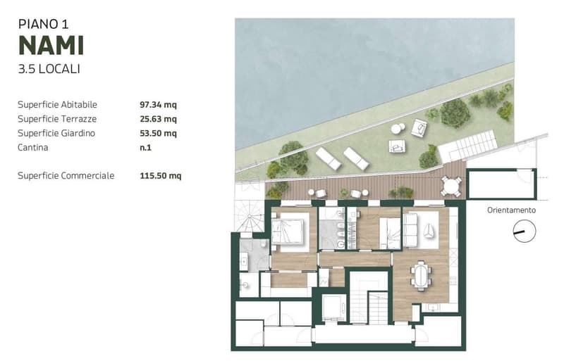 Tesserete nuiva costruzione ampio 2,5 locali con giardino (10)