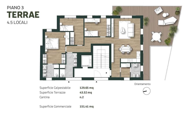 Tesserete nuova costruzione 4,5 locali con terrazzo (10)