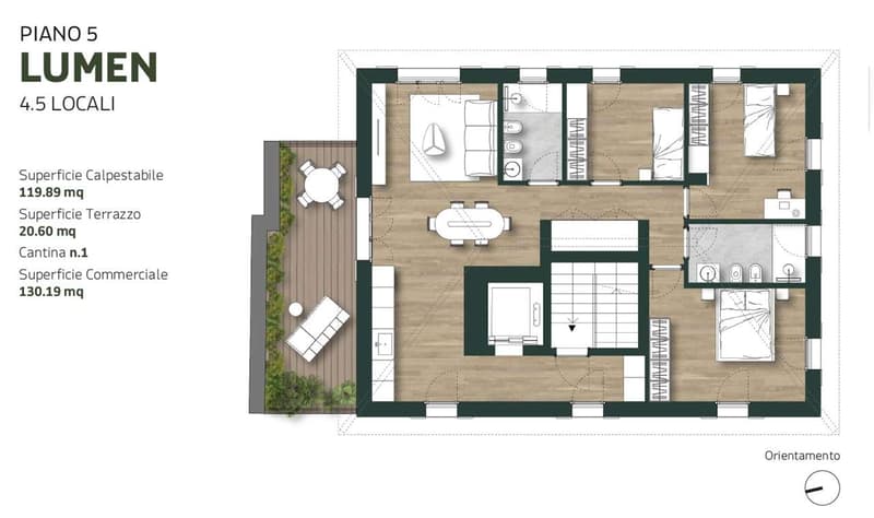 Nuova costruzione attico 4,5 locali con ampio terrazzo (9)