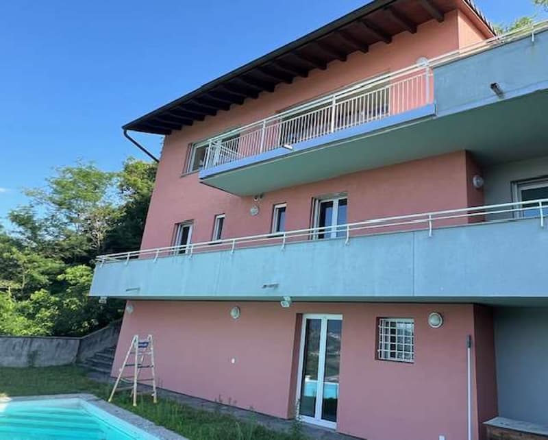 Lugano Muzzano Villa con vista lago mozzafiato piscina e bella terrazz (2)