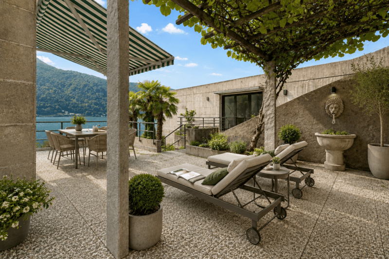 Seevilla mit Privatem Bootshaus in Morcote (5)