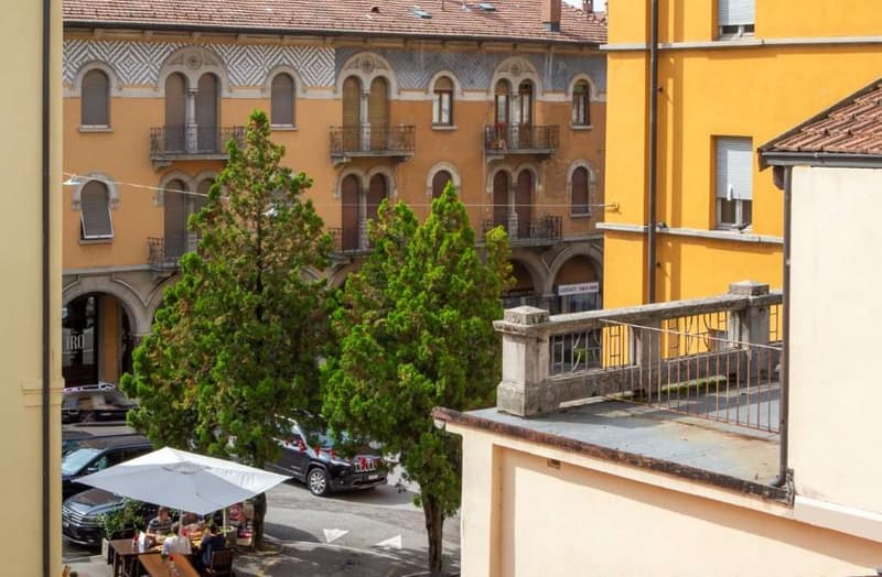 Mendrisio: luminoso 2,5 loc. su due livelli in centro storico (9)