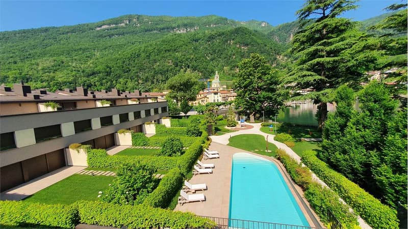RIVA SAN VITALE: LUSSUOSO 3.5 LOC. A LAGO ARREDATO (8)