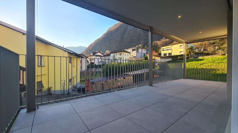 BELLINZONA - LUMINO: NUOVO 3.5 LOC. CON AMPIA TERRAZZA (1)