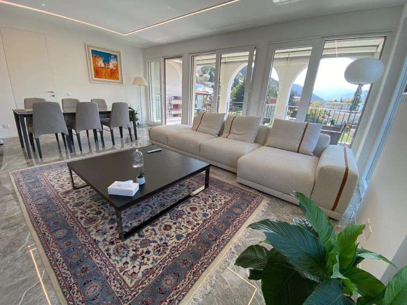 COLLINA D'ORO: ELEGANTE  3,5 LOC. IN VILLA CON PISCINA (4)