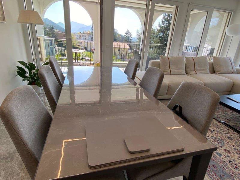 COLLINA D'ORO: ELEGANTE  3,5 LOC. IN VILLA CON PISCINA (7)