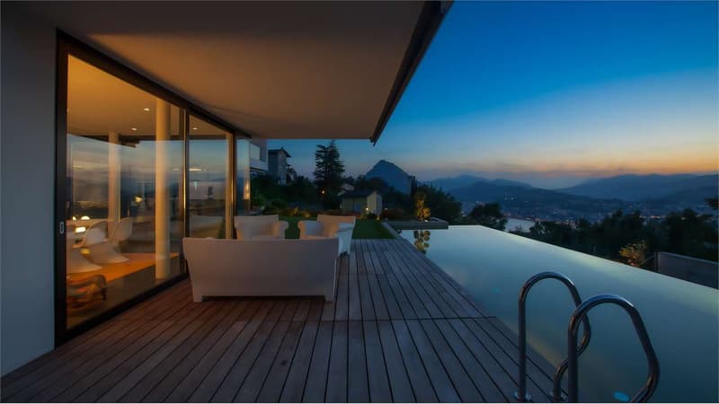 Lugano: villa contemporanea di prestigio con piscina e vista lago (4)