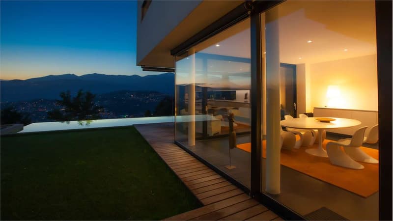 Lugano: villa contemporanea di prestigio con piscina e vista lago (5)