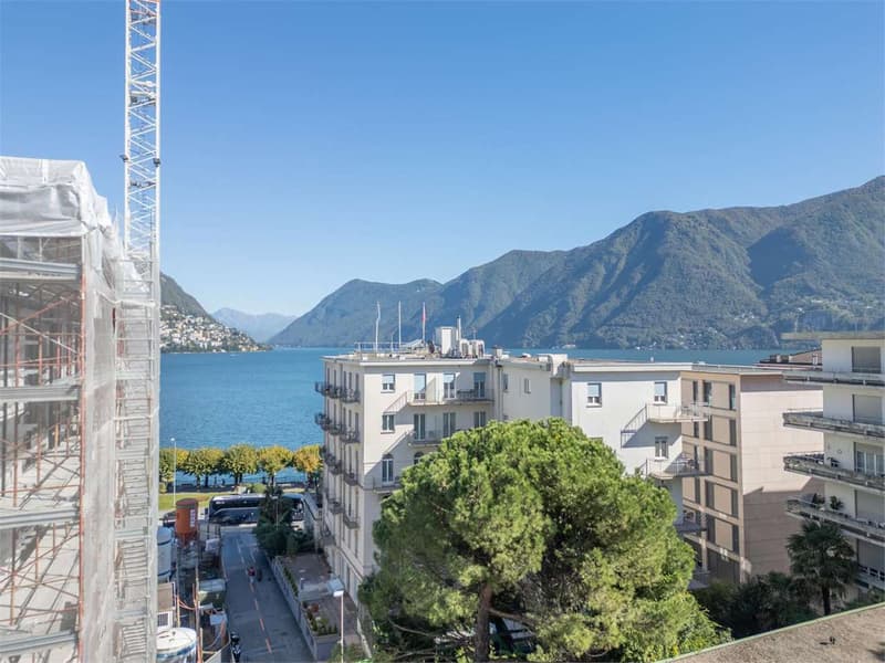 Lugano centro: lussuoso attico di nuova costruzione con vista lago (6)