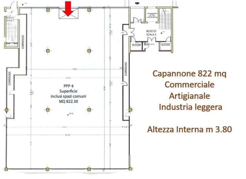 MENDRISIO: CAPANNONE 822 MQ CON 15 POSTEGGI (2)