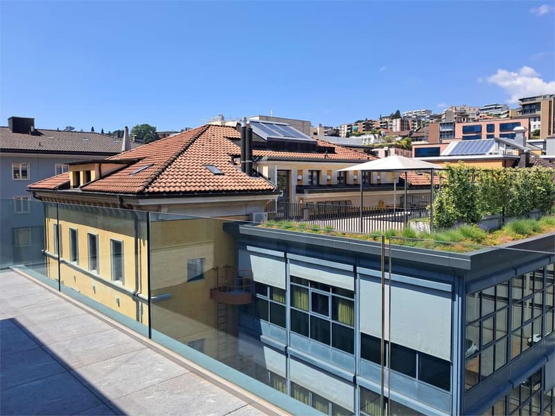 Lugano centro: ufficio di 2,5 locali di rappresentanza con ampia terra (6)