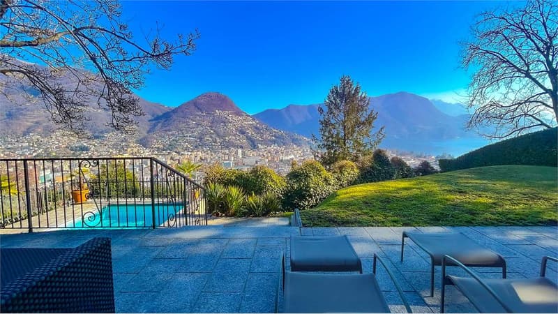 Elegante villa con piscina e romantica vista lago (4)