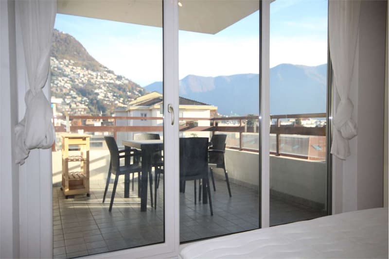 Lugano: attico panoramico di 2,5 locali con terrazza in prossimità del (2)