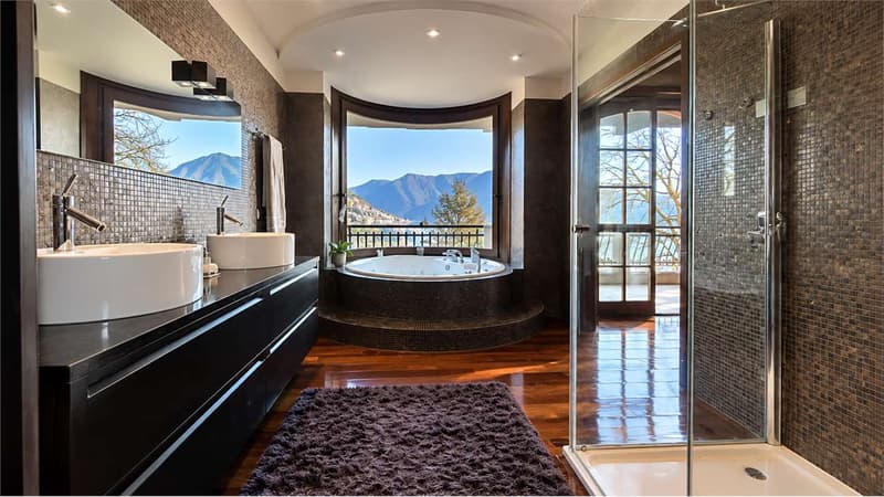 Elegante villa con piscina e romantica vista lago (10)