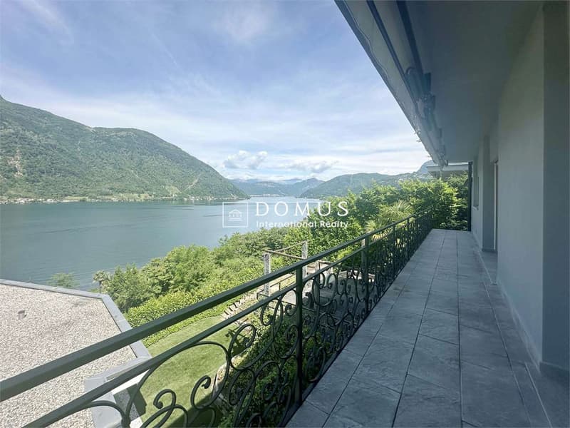 Villa con piscina vista lago e grottino (5)