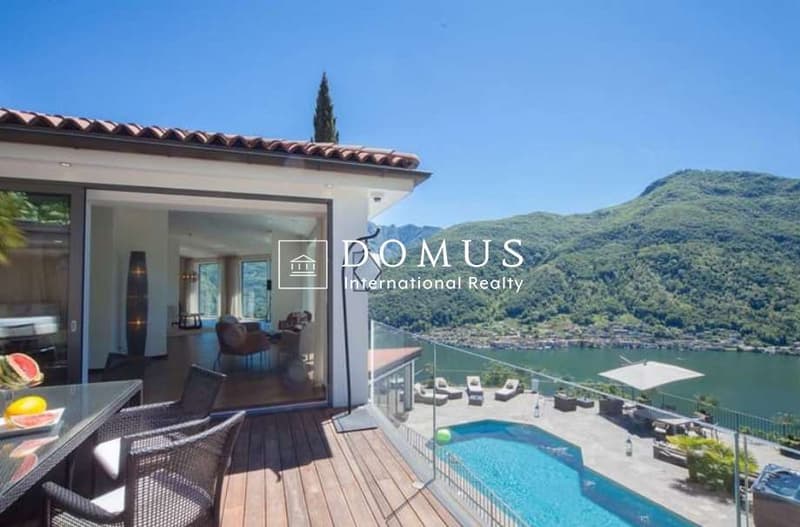 Villa di lusso 6 locali con vista lago, piscina, spa e dependance (2)