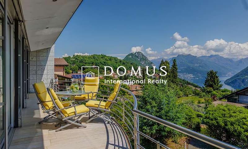 Moderna villa con vista lago a Carona (6)