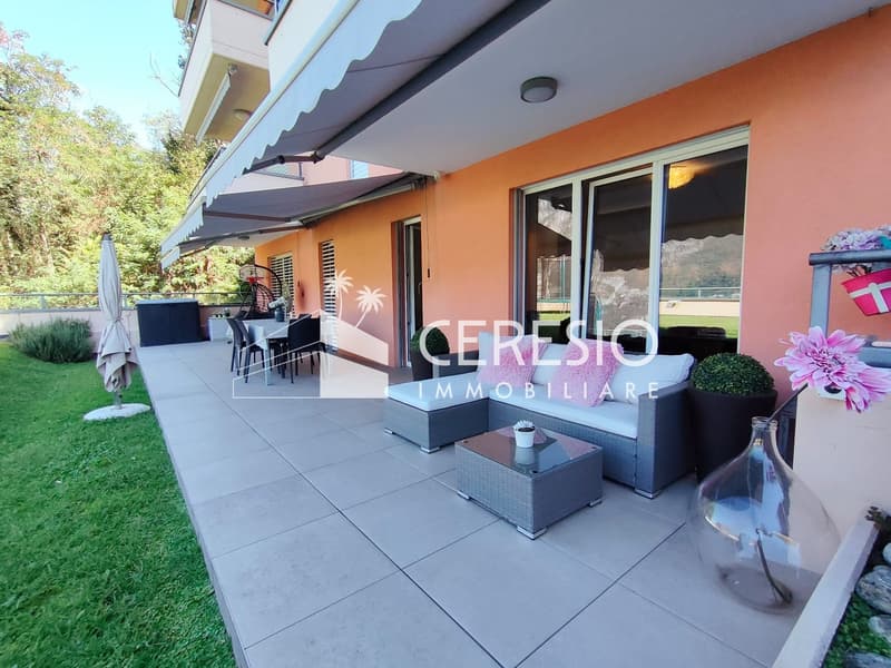 APPARTAMENTO DI 3.5 LOCALI CON GIARDINO E VISTA LAGO (1)