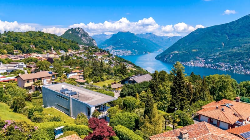 Villa di Lusso a Carona – Eleganza e Panorama Mozzafiato sul Lago (2)