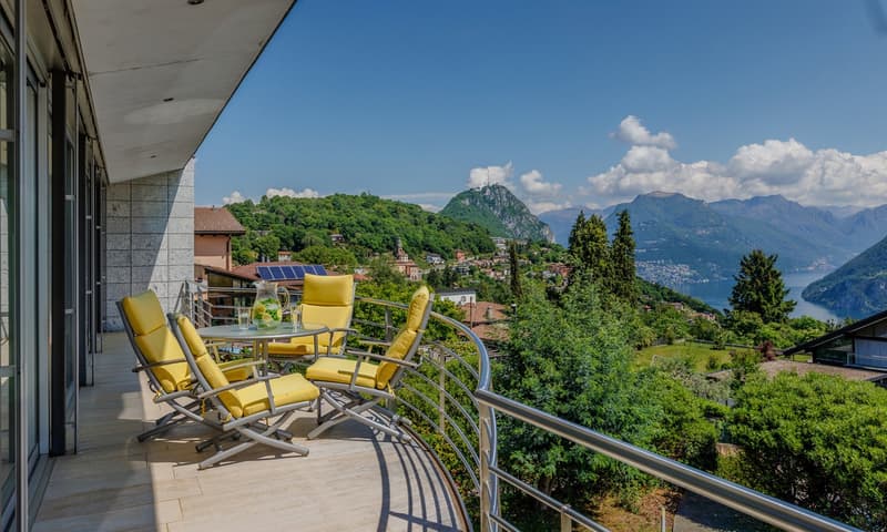 Villa di Lusso a Carona – Eleganza e Panorama Mozzafiato sul Lago (9)