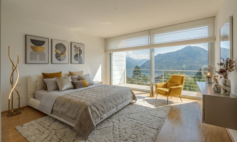 Villa di Lusso a Carona – Eleganza e Panorama Mozzafiato sul Lago (12)