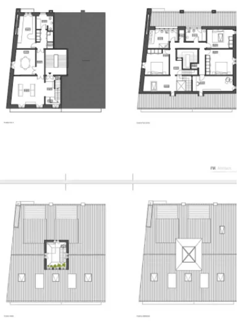 multiple sections showing different levels and layouts