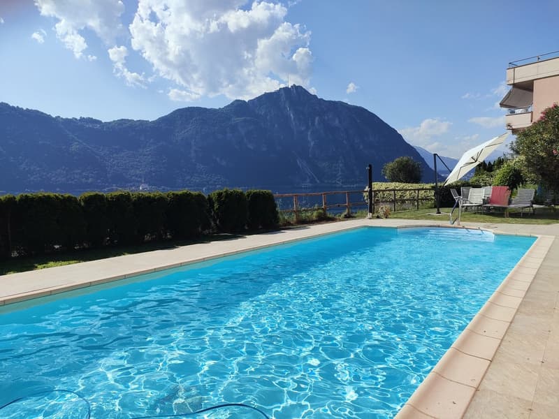 Bissone -  Esclusivo appartamento con giardino e vista mozzafiato sul Lago di Lugano (6)