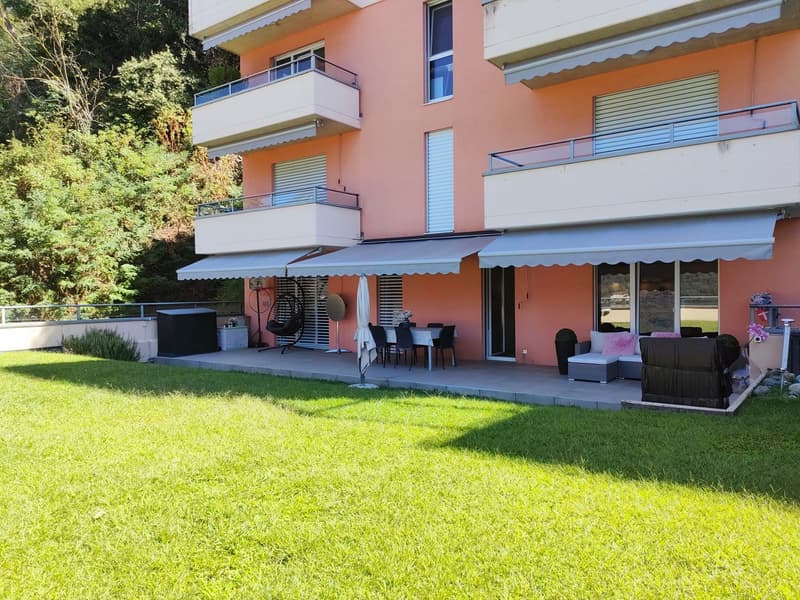Bissone -  Esclusivo appartamento con giardino e vista mozzafiato sul Lago di Lugano (3)