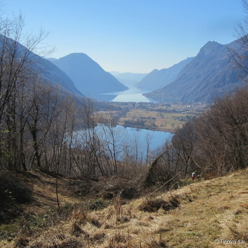 Rudere con vista lago Lugano e progetto approvato (2)