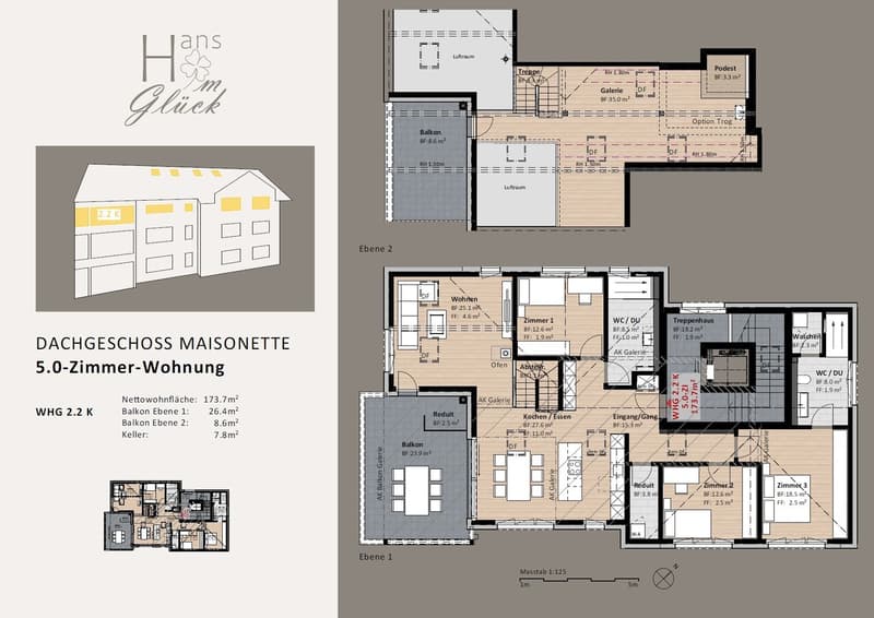 Hans im Glück - Exklusive 5-Zimmer-Dachmaisonette Wohnung mit Galerie (5)