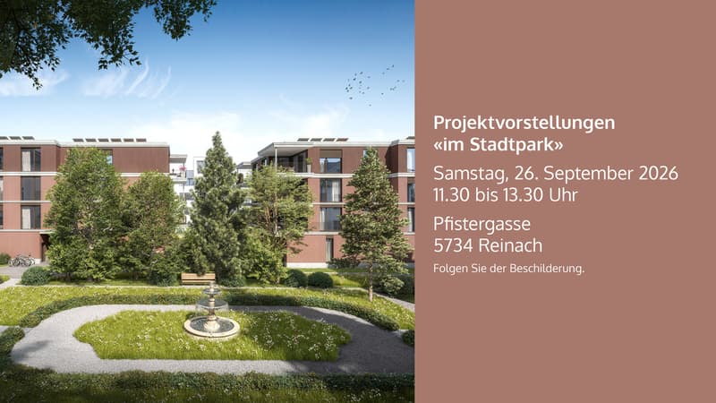 *IM STADTPARK - IHR ZUHAUSE IM GRÜNEN / 4½-ZIMMER NEUBAUWOHNUNGEN* (1)