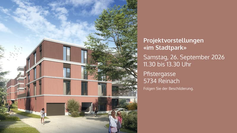 *IM STADTPARK - IHR ZUHAUSE IM GRÜNEN / 3 ½-ZIMMER NEUBAUWOHNUNGEN* (1)