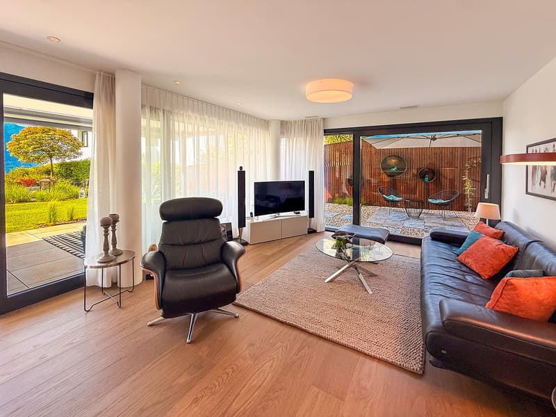 Appartamento 3.5 locali con giardino e vista panoramica sul lago (11)