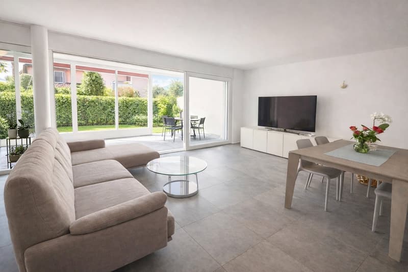Appartamento 4.5 locali con grande terrazza coperta e giardino privato (8)