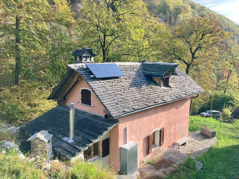 Tessin, Brione s/Minusio, Val Resa - Rustico renovierte mit garten (1)