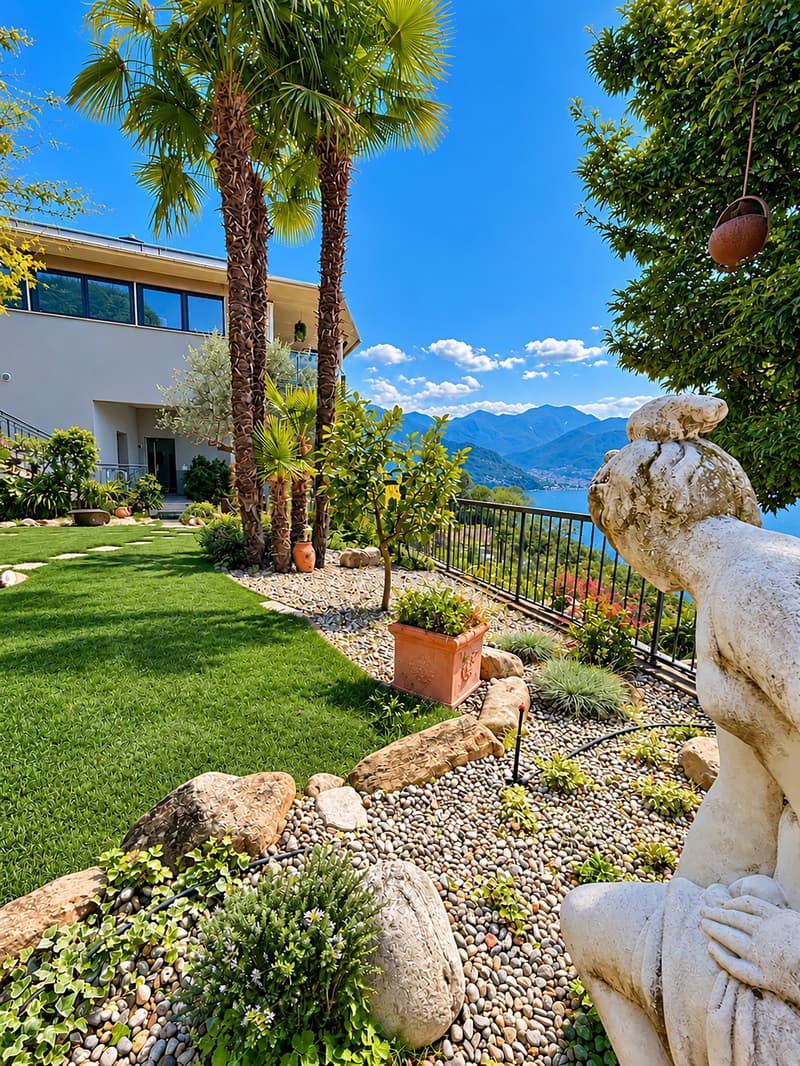 Villa con piscina e vista spettacolare sul Lago - Villa mit Pool und Panoramablick (4)