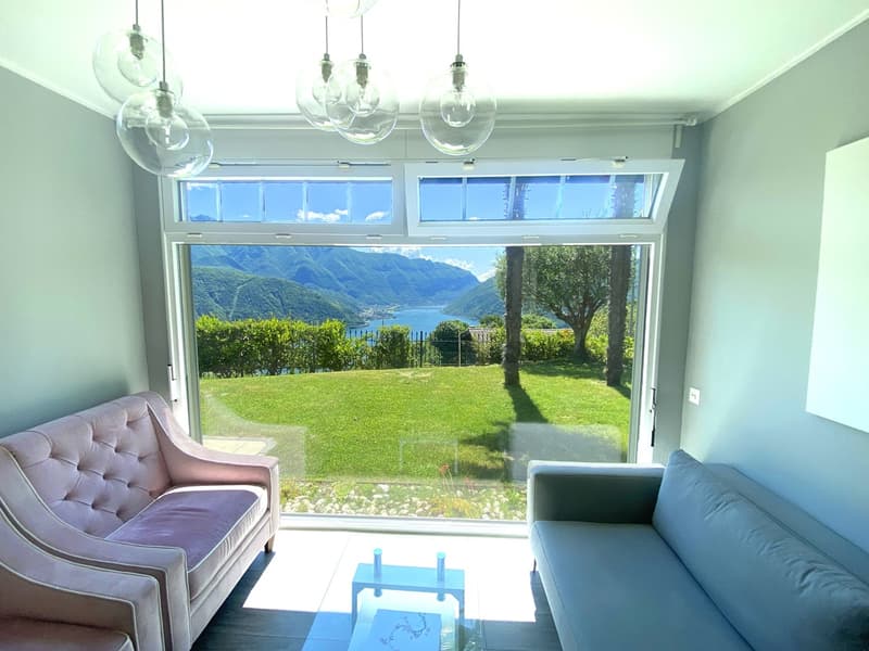 Casa 2,5 locali ristrutturata con vista Ceresio, giardino e parcheggi (4)