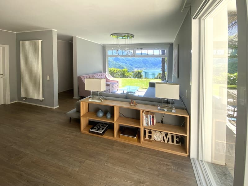 Casa 2,5 locali ristrutturata con vista Ceresio, giardino e parcheggi (5)