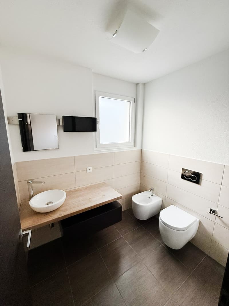Raffinata moderna casa 4,5 con curato giardino, camino e taverna (7)