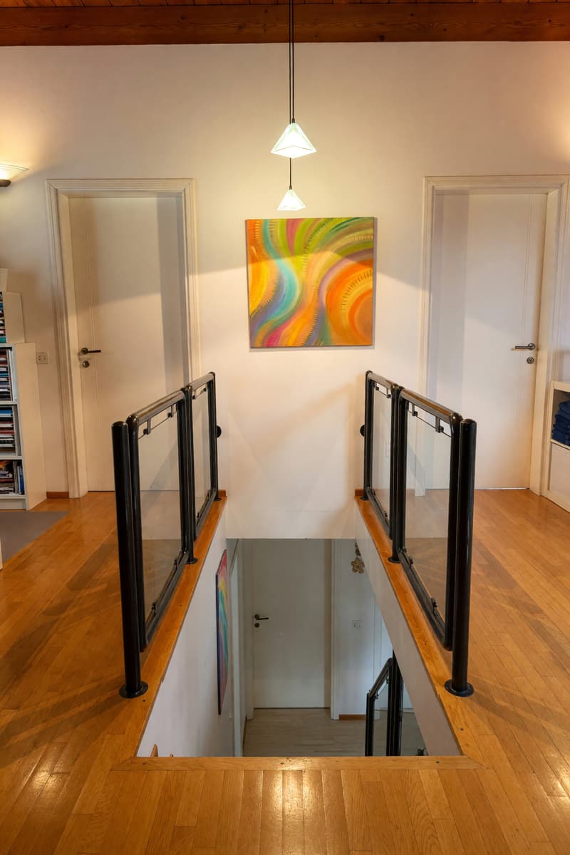 Bellissimo ampio duplex 5,5 locali con terrazza panoramica e camino (12)