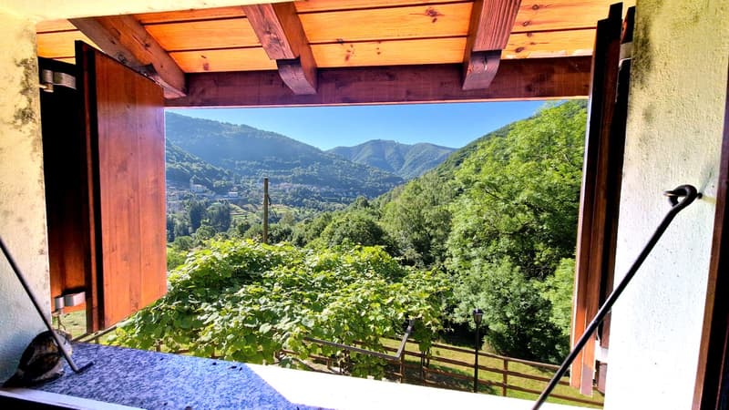 Casa ticinese 5,5 nella pace della natura con meraviglioso panorama. (7)