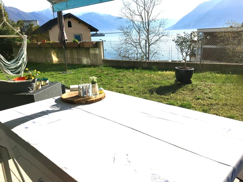 Ampio 5,5 con giardino e terrazza con affaccio sul lago a Brissago (5)